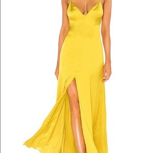 Lovers + Friends Bermuda yellow gown maxi dress